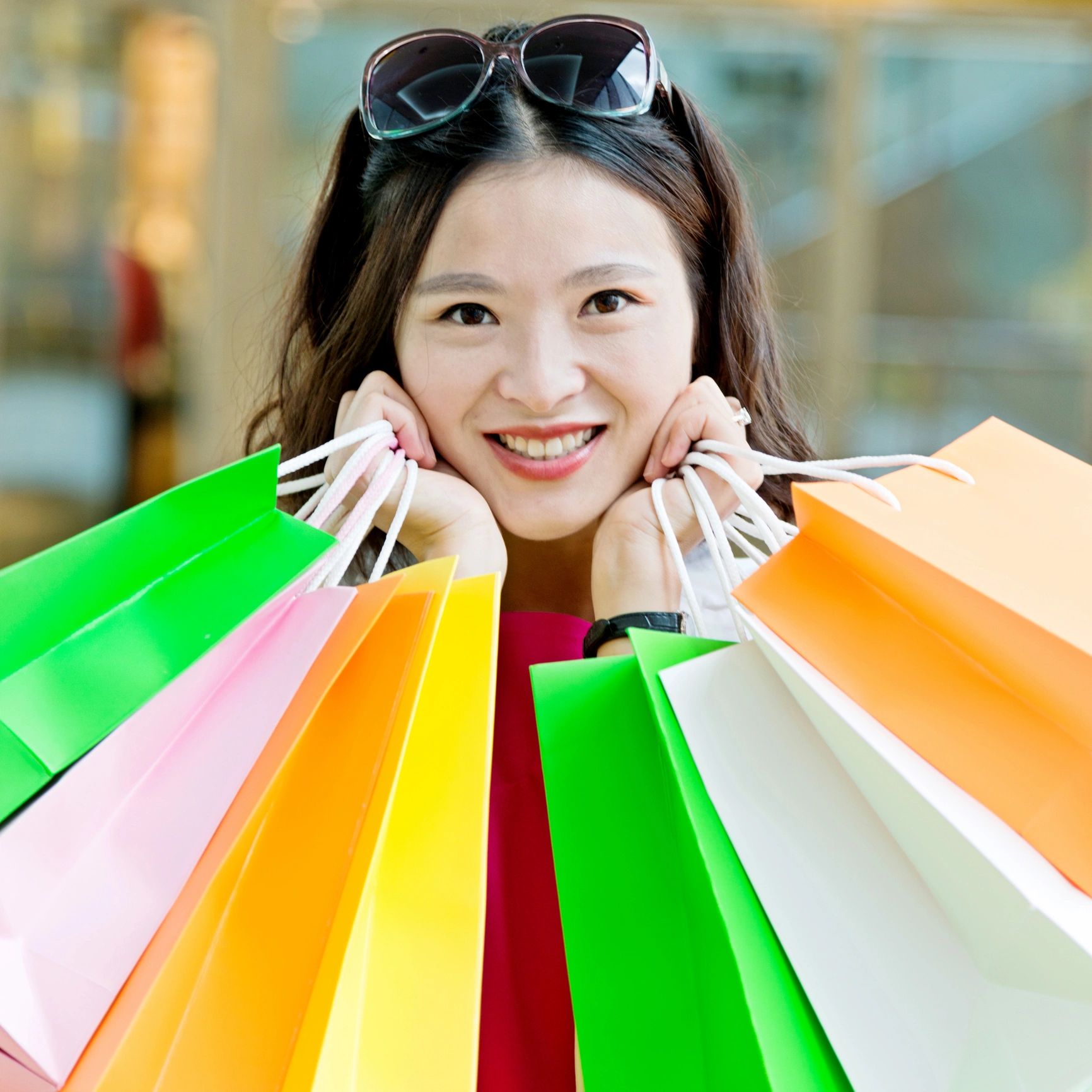 Portrait of a smiling customer